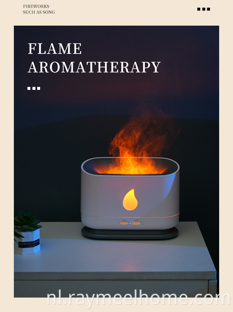 USB 200 ml aroma Essentiële olie diffuser vlam luchtbevochtiger aroma diffuser